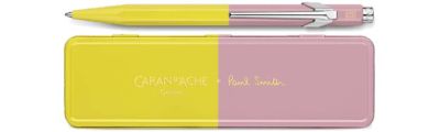 Caran d'Ache 849 PAUL SMITH Chartreuse Gelb & Rose Pink Kugelschreiber - Limitierte Auflage